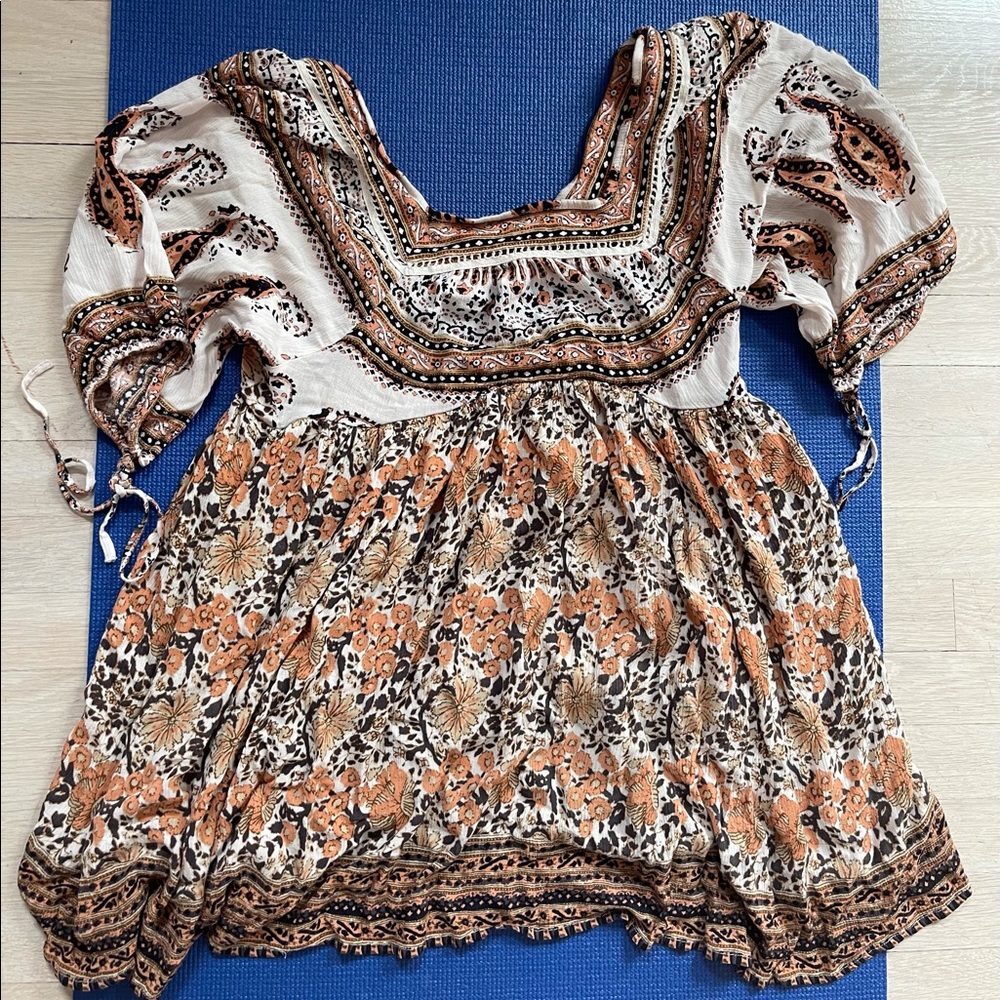 Multicolor Fun Free People Dress/Coverup